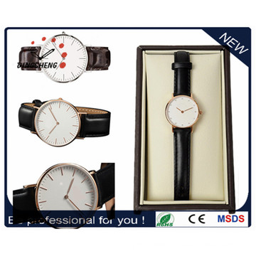 2015 Factory Price Fashion Geniune Leather Quartz Watch (DC-863)